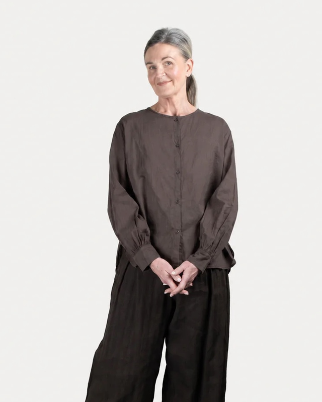 Elsa Esturgie Poeme Cotton Linen Blouse