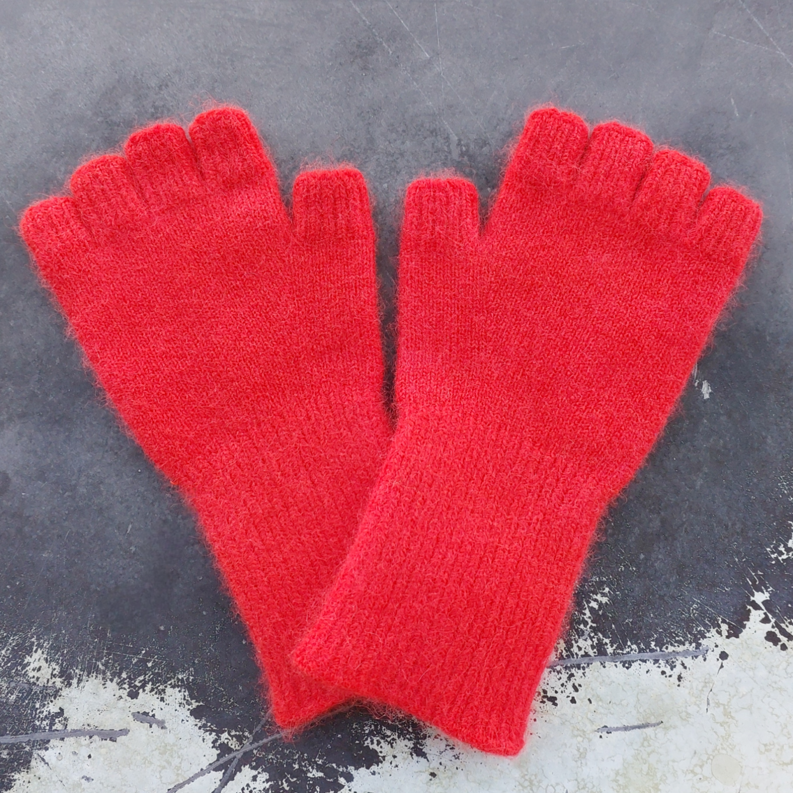 Penelope Durston Angora Lambs Wool Fingerless Gloves