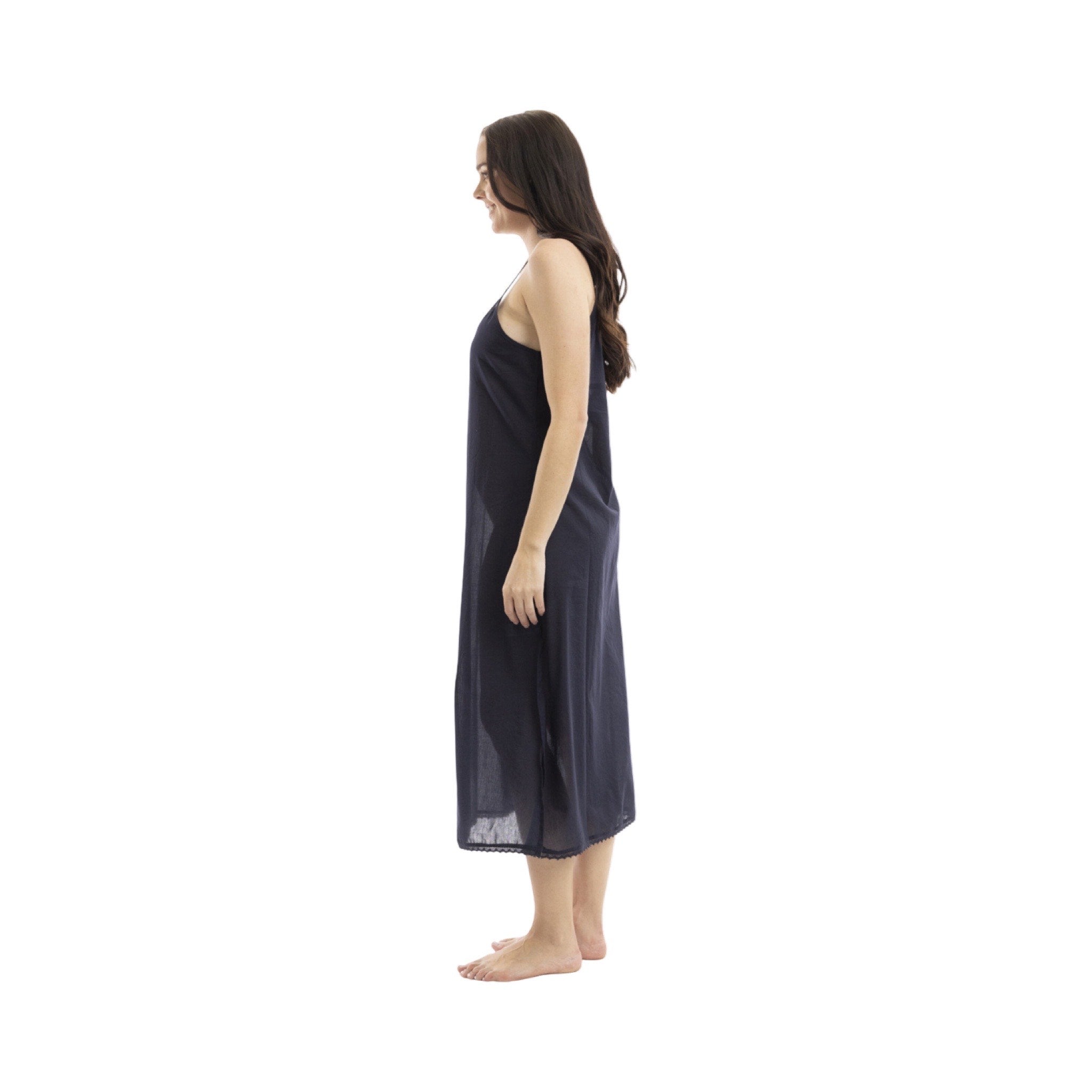 Cotton Slip Dress Long