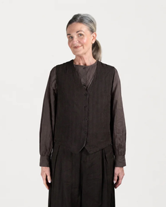 Elsa Esturgie Peau Linen Cotton Vest