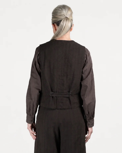 Elsa Esturgie Peau Linen Cotton Vest