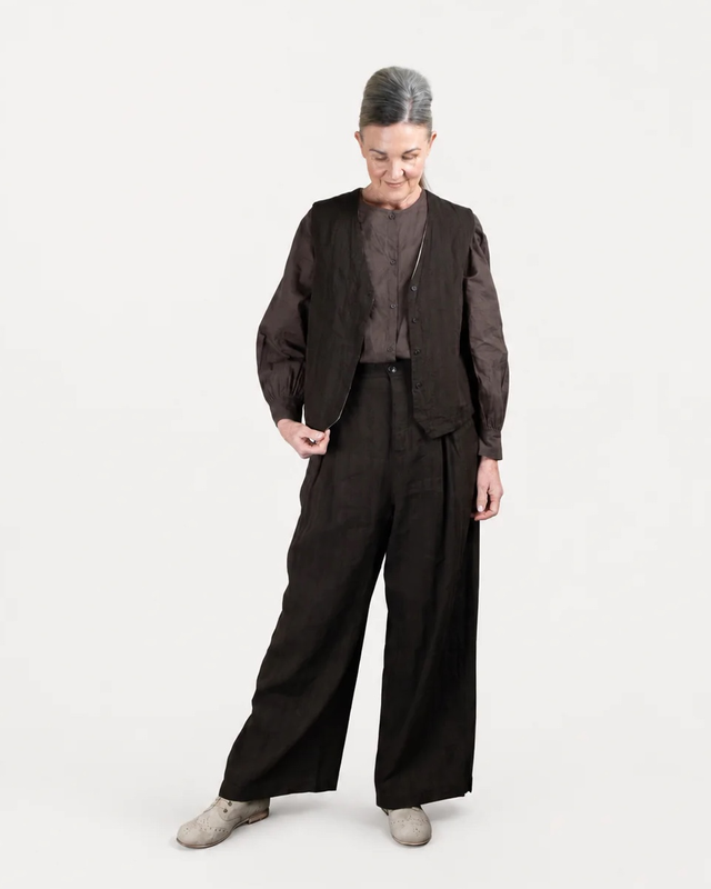 Elsa Esturgie Palace Linen Cotton Pants