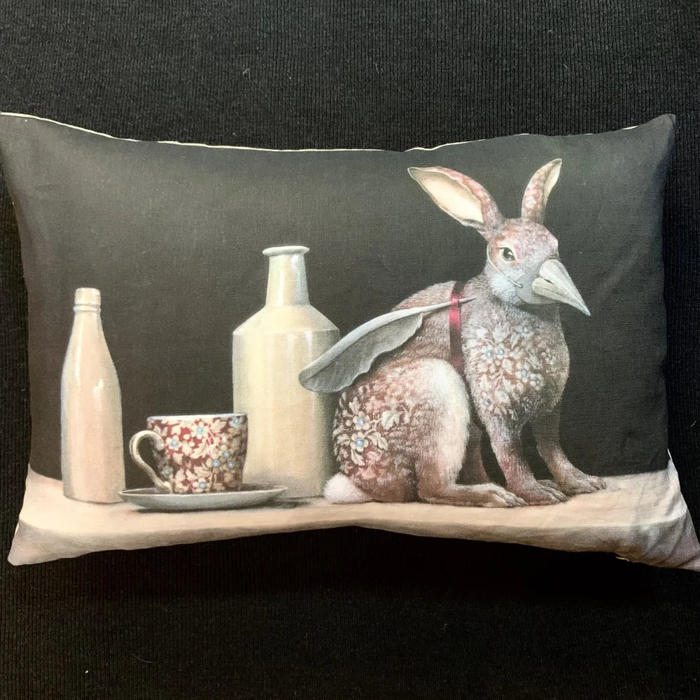 Anita Mertzlin Claret Rabbit Cushion