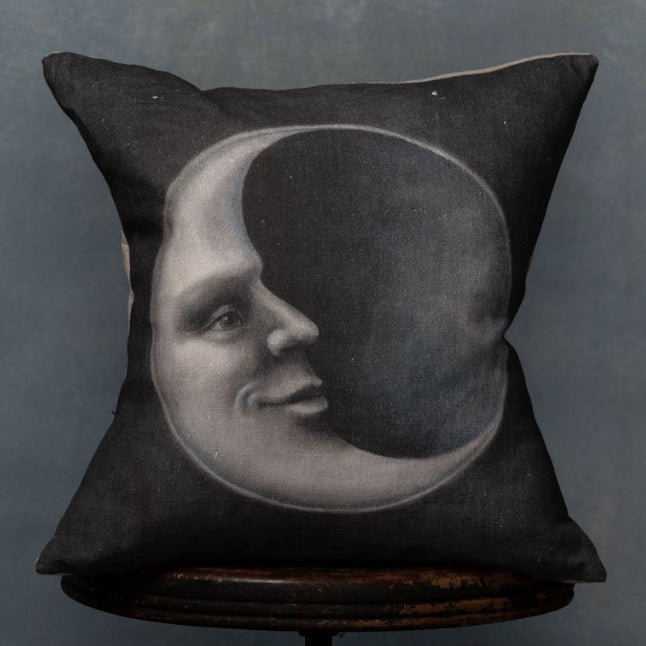 Anita Mertzlin Man In The Moon Linen Cushion