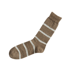 NISHIGUCHI KUTSUSHITA Oslo Mohair Boarder Stripe Socks