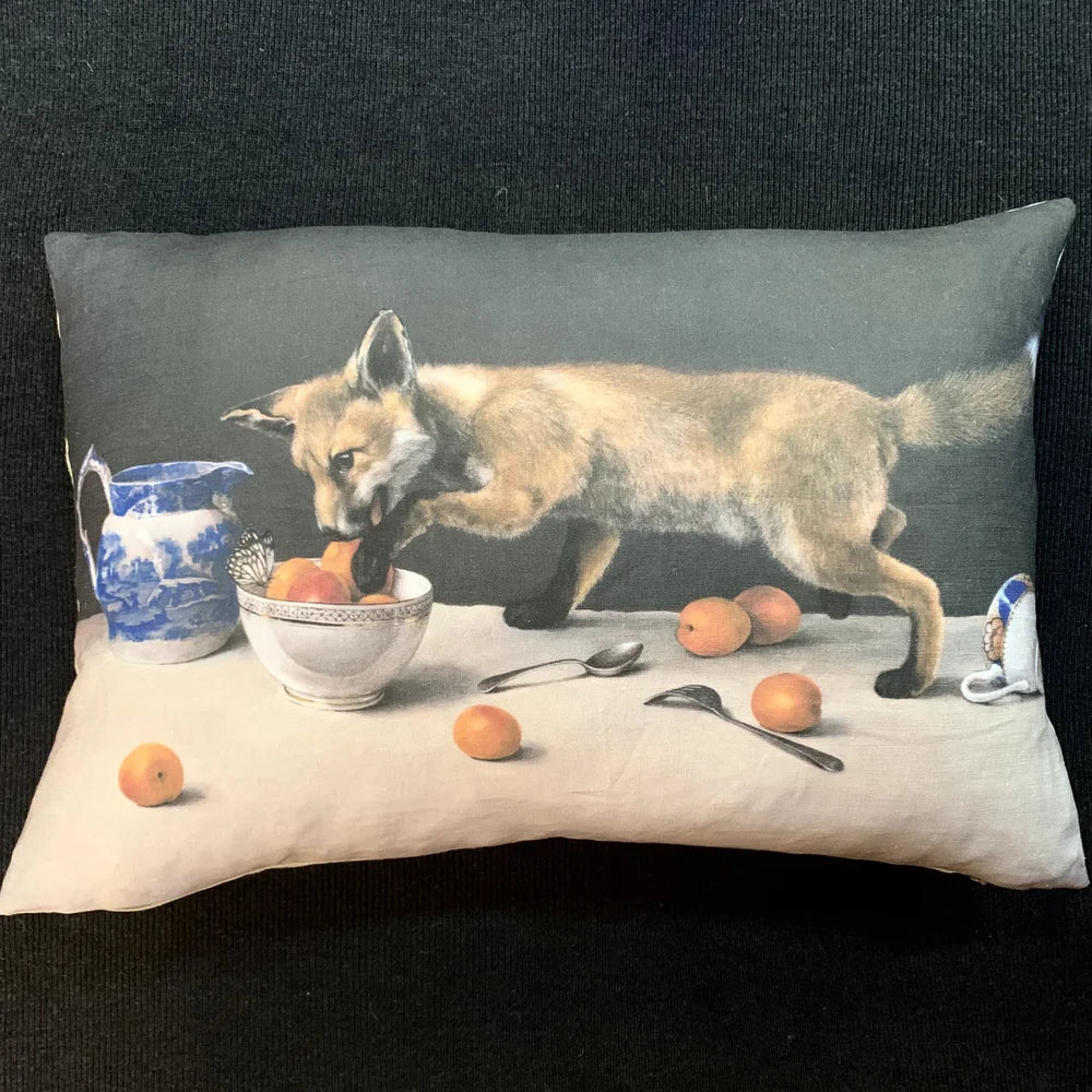 Fox Cub Linen Cushion