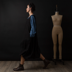 Montaigne Anaïs Linen Pinafore Smock Dress