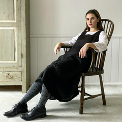 Montaigne Anaïs Linen Pinafore Smock Dress