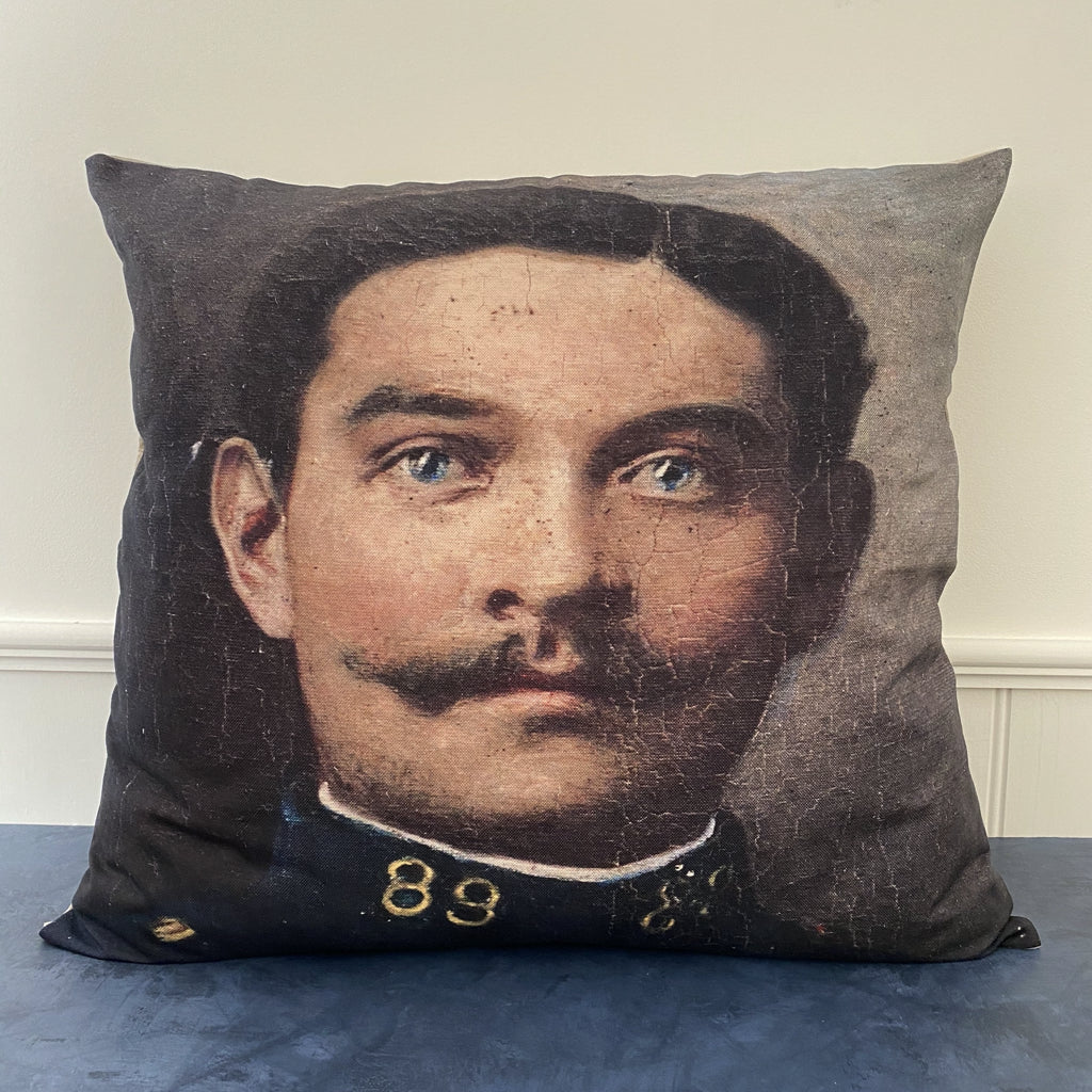 Vox Populi Linen Portrait Cushion 60cm x 60cm