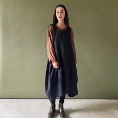 Montaigne Anaïs Linen Pinafore Smock Dress