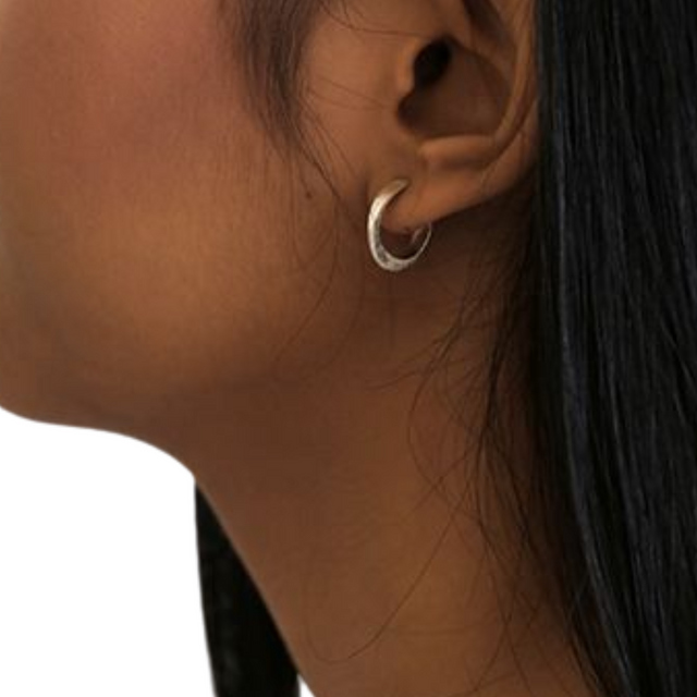 Pelé Moto Silver Hoops