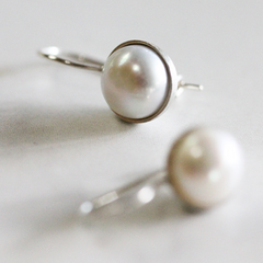 Pelé Pearl Moon Silver earrings