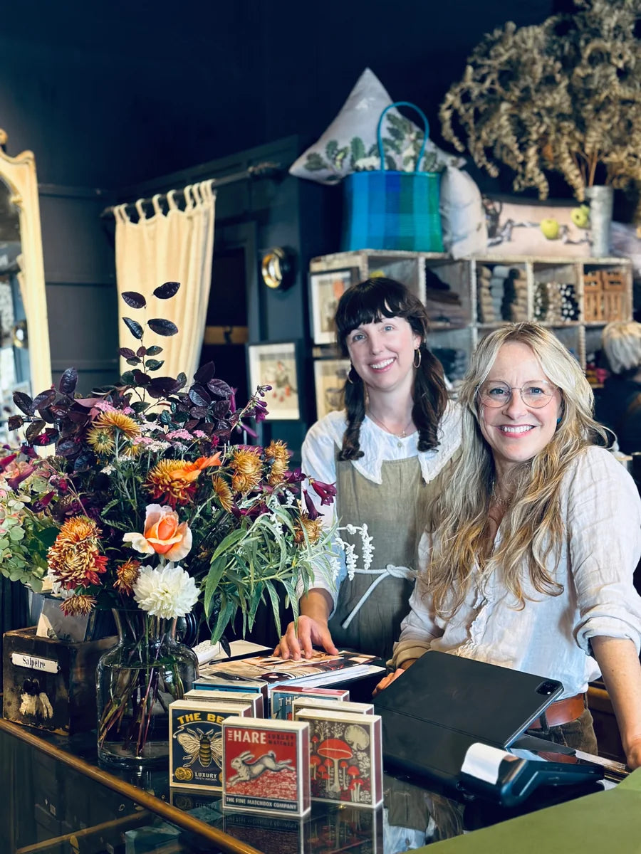 Charmaine Smith and Gabrielle at the Manteau Noir counter